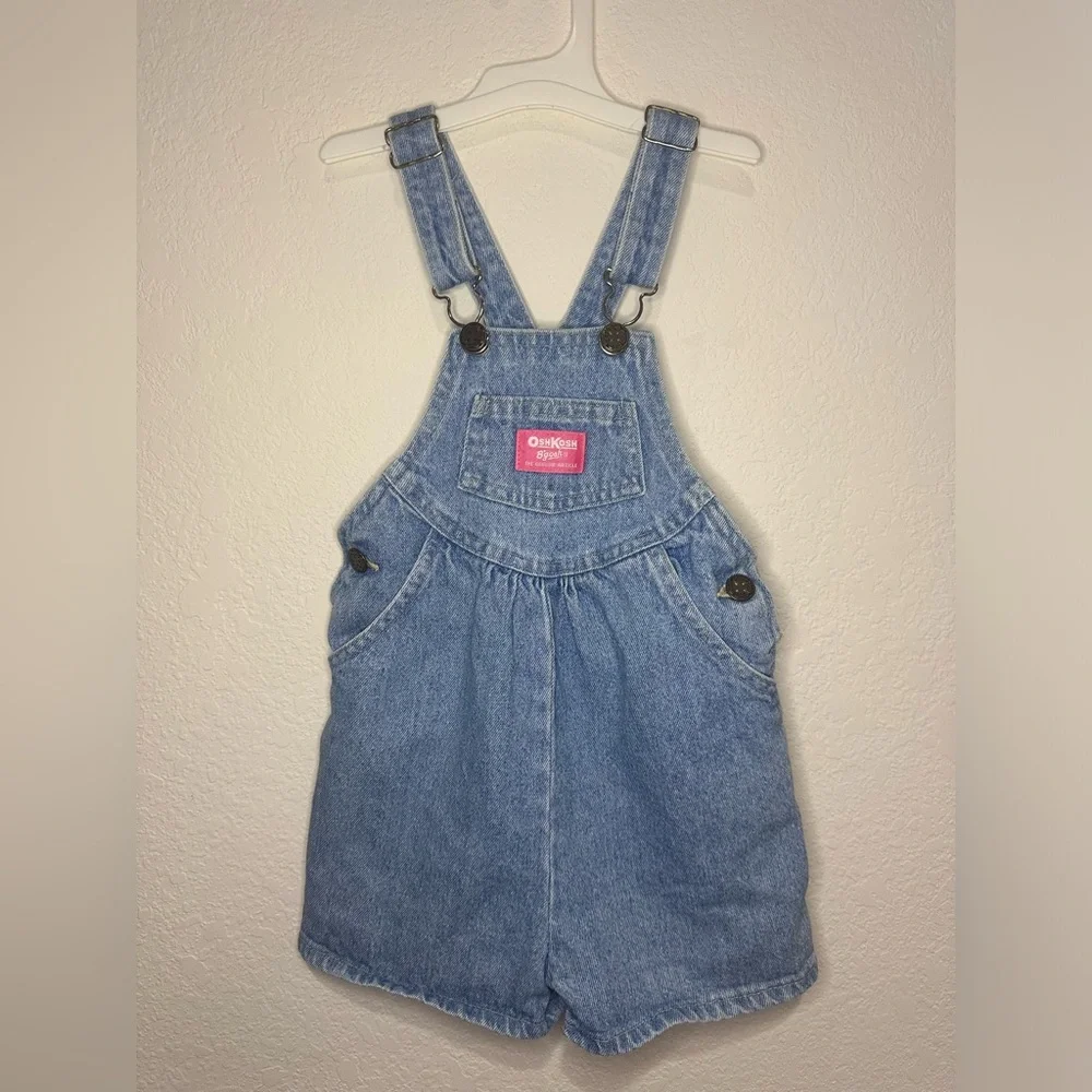 Vintage Paper Tag OshKosh Bgosh Shortalls. 4T see measurements. 100% Cotton